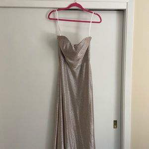 Hayley Paige - Rose Silver dress